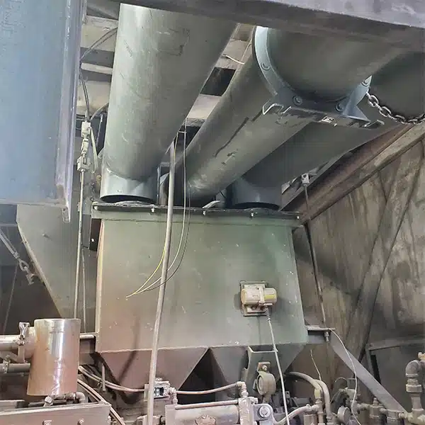 Cement and Flyash are Transferred to a Weigh Hopper