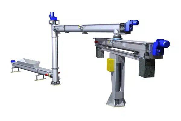 Complete Screw Conveyor Systems are Used to Transfer Bulk Materials from One Process to Another